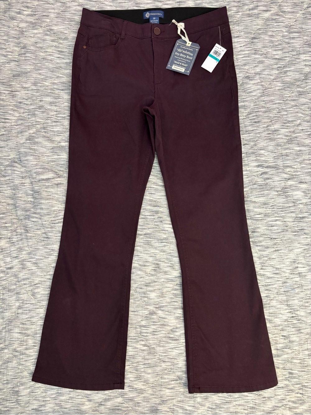Democracy Ab Solution Ab Solution Itty Bitty Bootcut Jeans Sz 16 NWT - - Picture 4 of 10